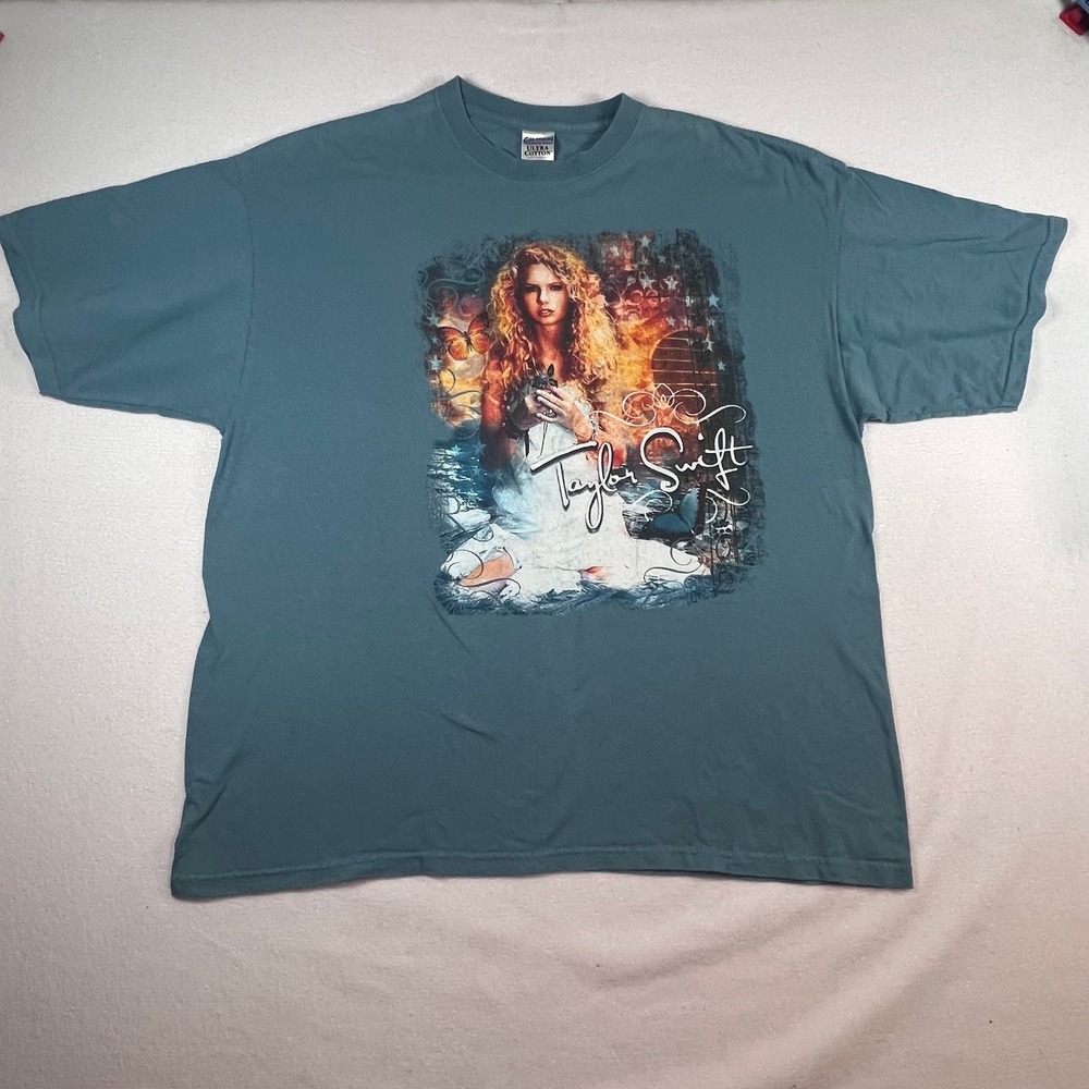 Taylor Swift Debut Album Tour T-Shirt Graphic Tee 2XL Off‎ Center Front